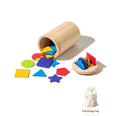 Montessori Wooden Toys Color Sorting Fine Motor Toys