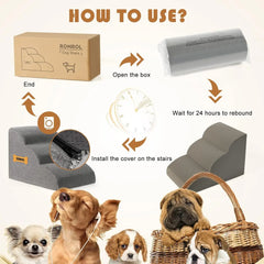 Pet Staircase Steps, Small Bunk Bed