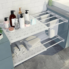 Adjustable Storage Shelves for Wardrobe, Kitchen, Bathroom