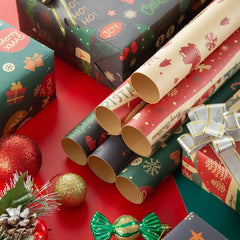 Christmas Gift Wrapping Papers DIY Craft Vintage