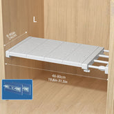 Adjustable Storage Shelves for Wardrobe, Kitchen, Bathroom