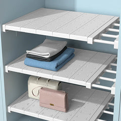 Adjustable Storage Shelves for Wardrobe, Kitchen, Bathroom