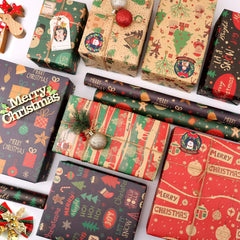 Christmas Gift Wrapping Papers DIY Craft Vintage