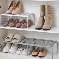 Retractable Kitchen Shelf Layered Shoe Rack Space