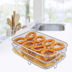 Air Fryer Rack Stainless Steel Steaming Racks Tray