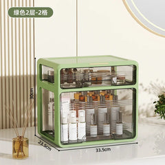 Cosmetics storage box, lipstick mask, compartment shelf