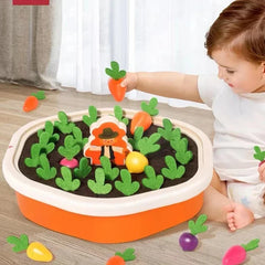 Pull Carrot Set Counting Discouvery Toys For Kids Learning