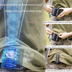 Camping Leaf Less Waist Mounted Electric Fan