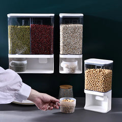 Simple compartmented grain can storage box