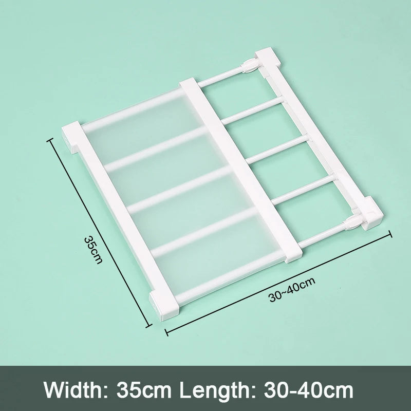 Adjustable Wardrobe Storage Shelf Space Saving Organizer