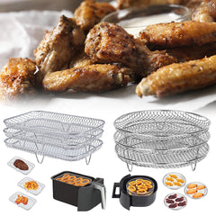 Air Fryer Rack Stainless Steel Steaming Racks Tray