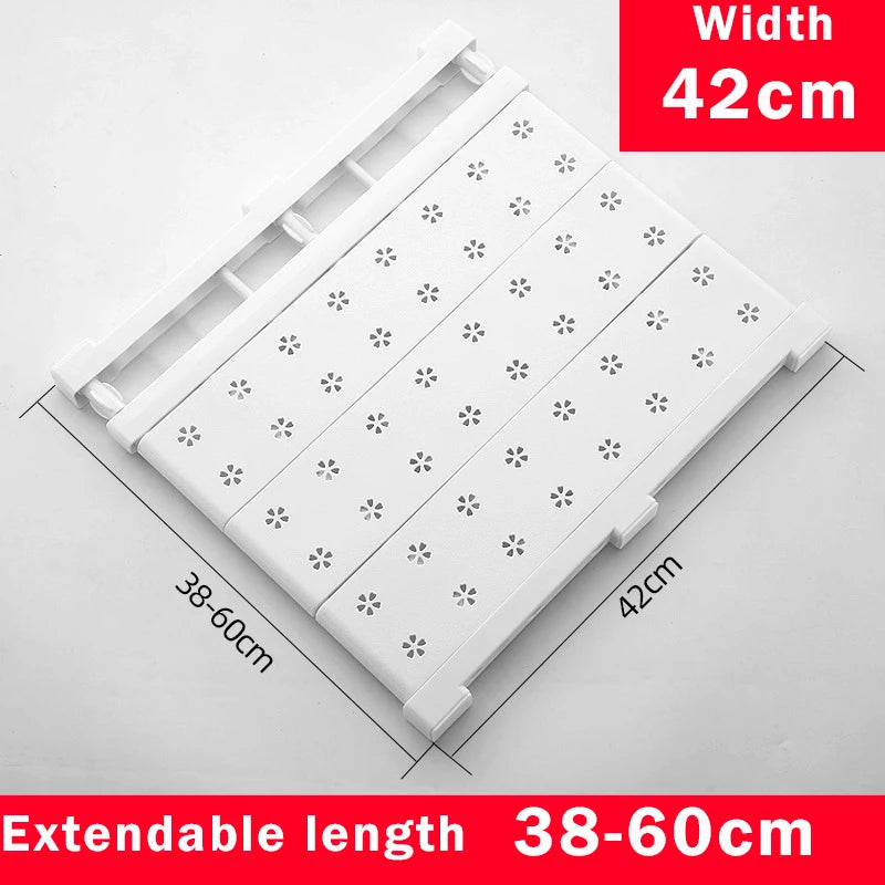 Adjustable Closet Organizer Storage Shelf Wall Mounted Kitchen