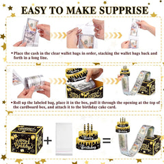 Birthday Cash Gift Box with Cake Card Funny Pumping