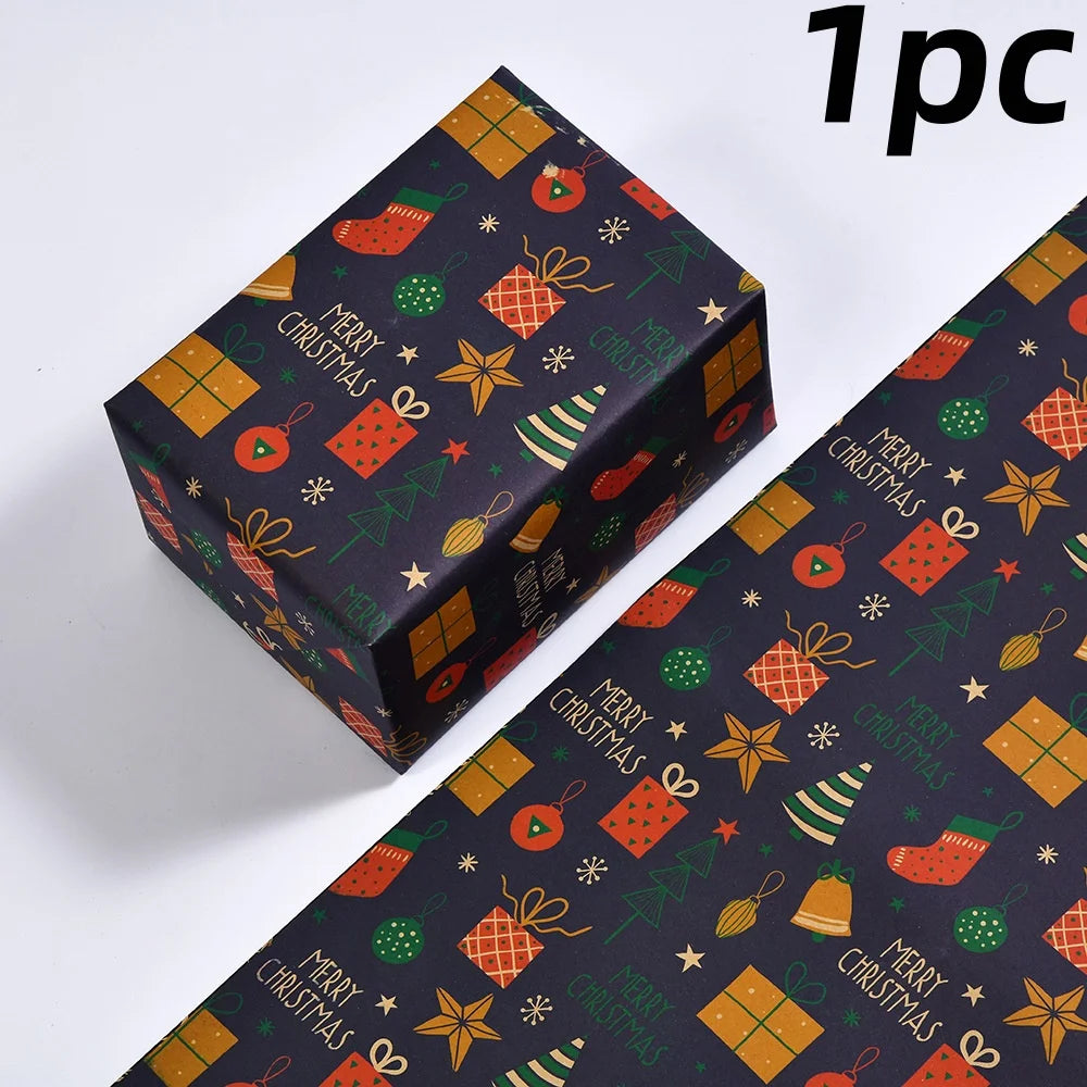 Christmas Gift Wrapping Papers DIY Craft Vintage