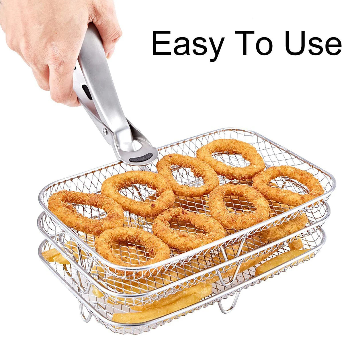 Air Fryer Rack Stainless Steel Steaming Racks Tray