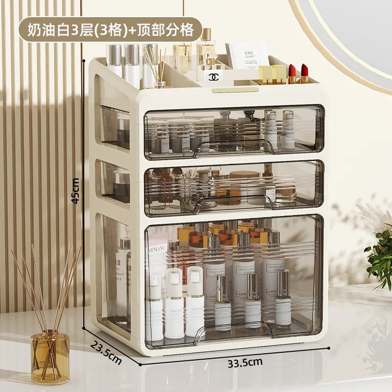 Cosmetics storage box, lipstick mask, compartment shelf