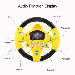 Simulate Driving a Car, Steering Wheel, Electric Toy