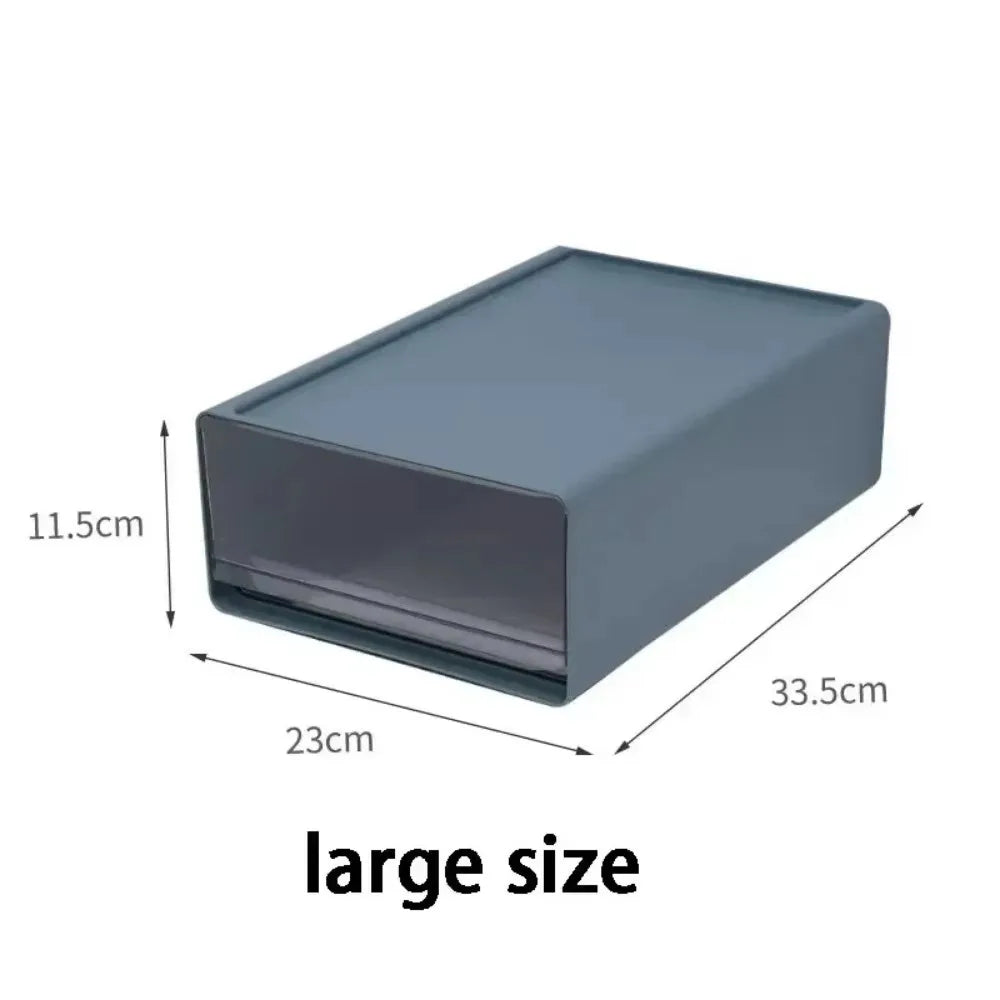 Desktop Storage Box Stacked Transparent High-capacity Organizer