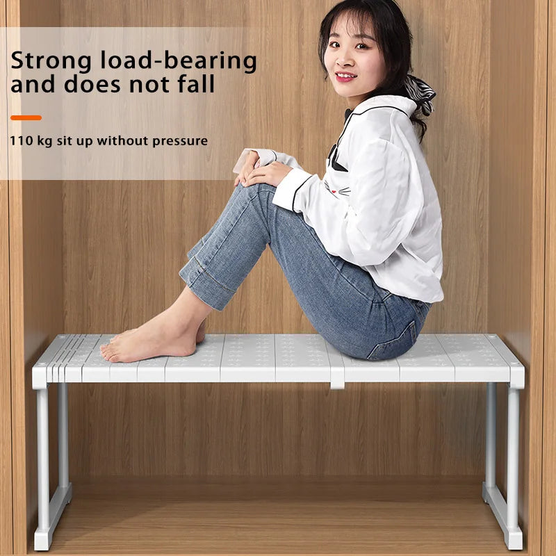 Adjustable Wardrobe Storage Shelves Bedroom Closet