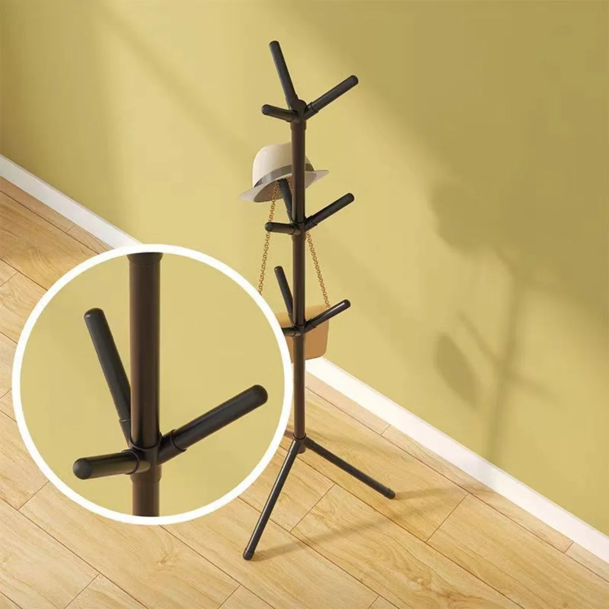 Clothes and Hats Rack Floor To Floor Bedroom