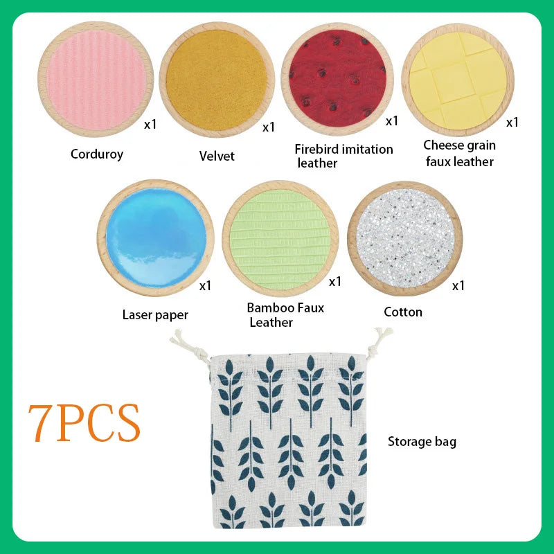 Children Montessori Sensory Toys Tactile Board