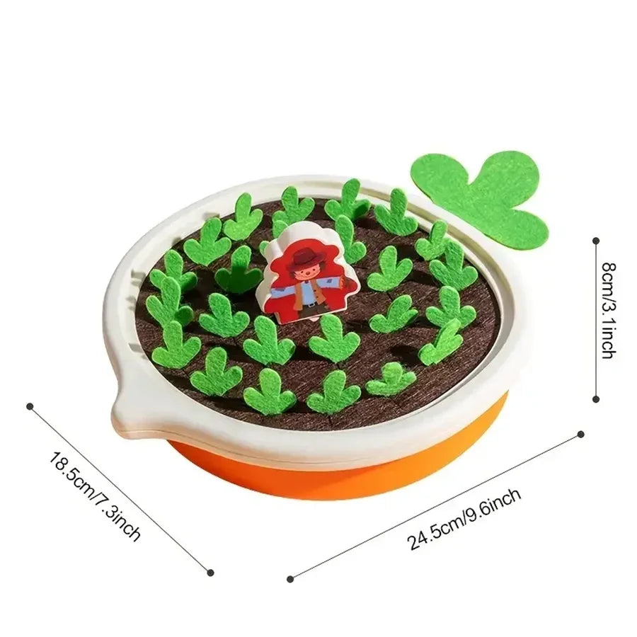 Pull Carrot Set Counting Discouvery Toys For Kids Learning