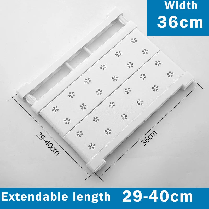 Adjustable Closet Organizer Storage Shelf Wall Mounted Kitchen