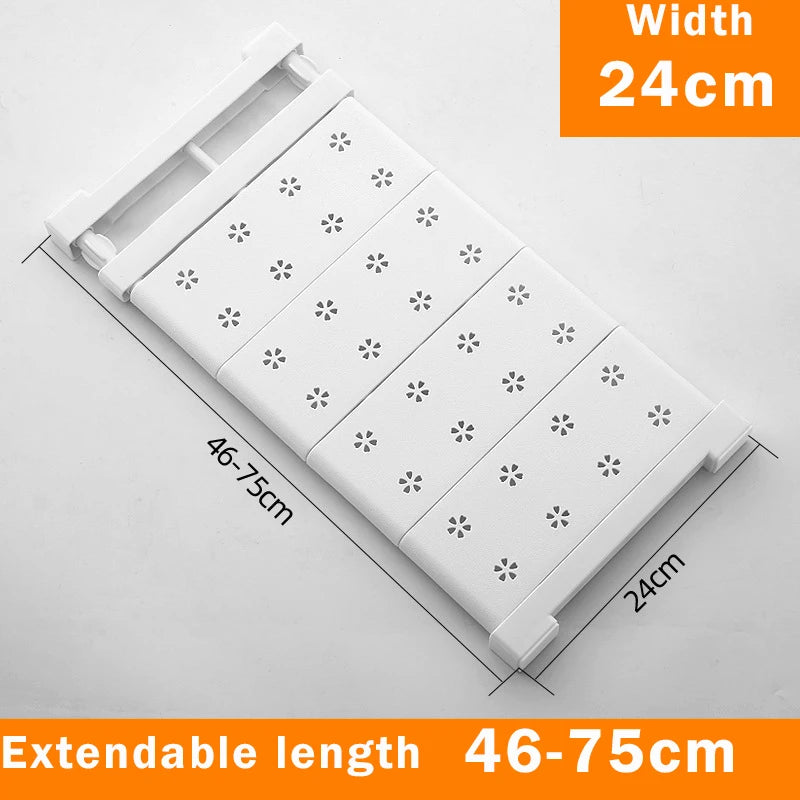 Adjustable Closet Organizer Storage Shelf Wall Mounted Kitchen
