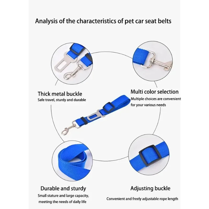 Pet Dog Safety Rope, Car Mounted Traction Belt