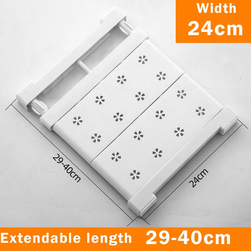 Adjustable Closet Organizer Storage Shelf Wall Mounted Kitchen