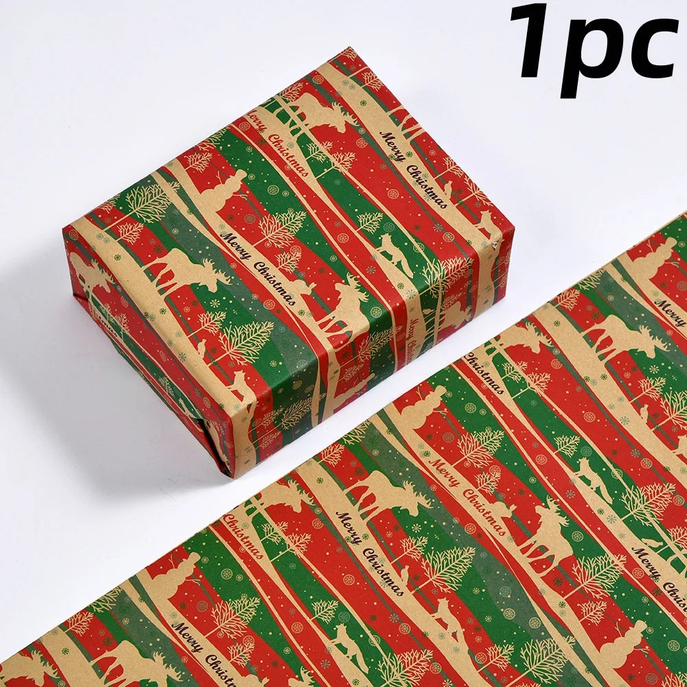 Christmas Gift Wrapping Papers DIY Craft Vintage