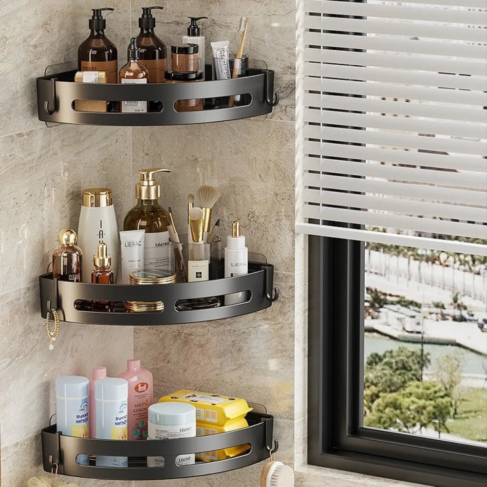 No punching required Bathroom Shampoo Holder Shower