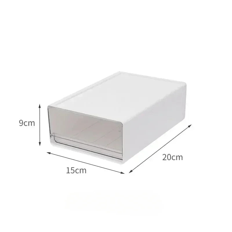 Desktop Storage Box Stacked Transparent High-capacity Organizer