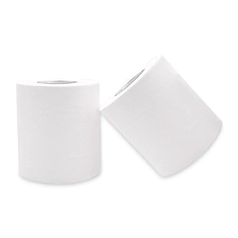 10 Rolls Small Paper Towels Wood Pulp Toilet Home Clean