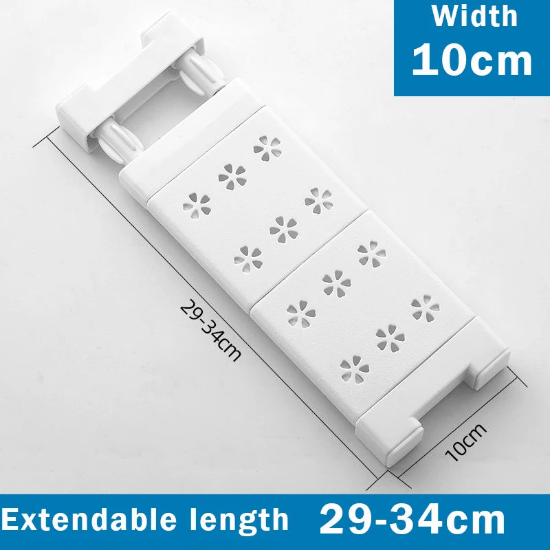 Adjustable Closet Organizer Storage Shelf Wall Mounted Kitchen