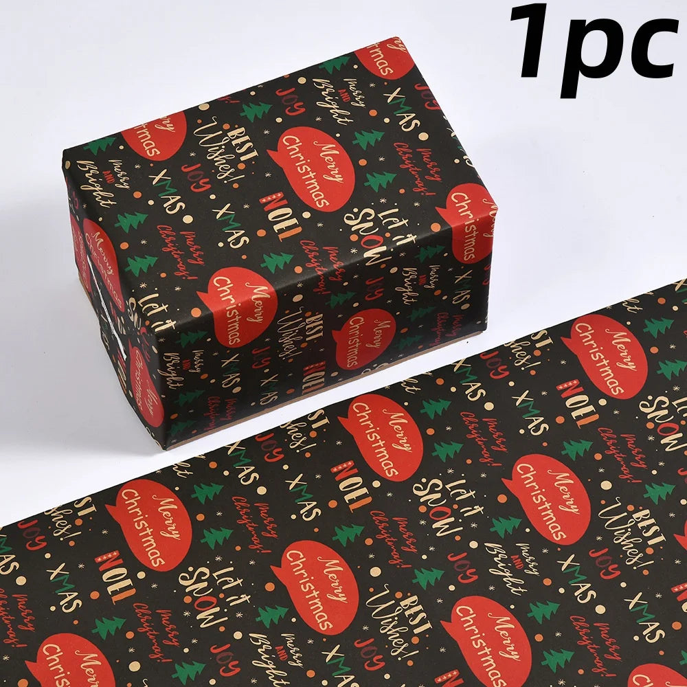 Christmas Gift Wrapping Papers DIY Craft Vintage