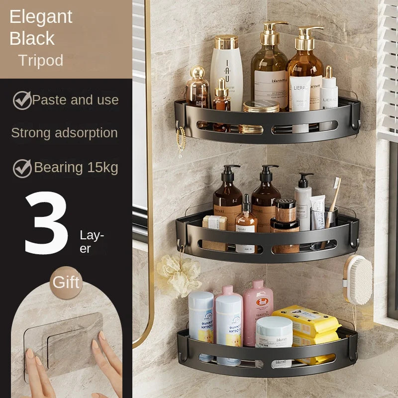 No punching required Bathroom Shampoo Holder Shower