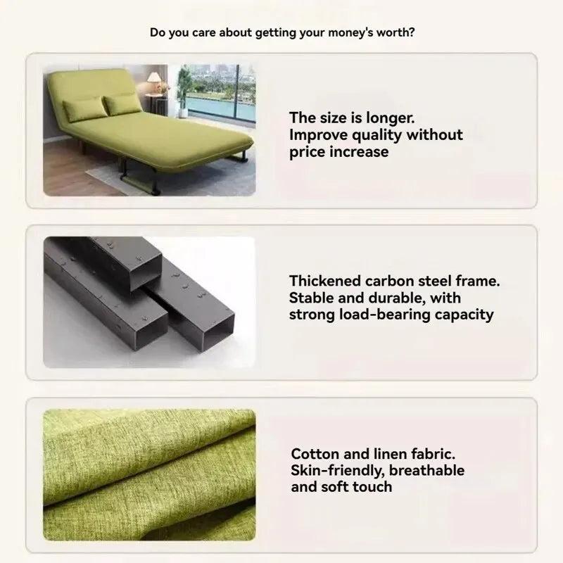 Multifunctional Dual-purpose Fabric Sofa Bed
