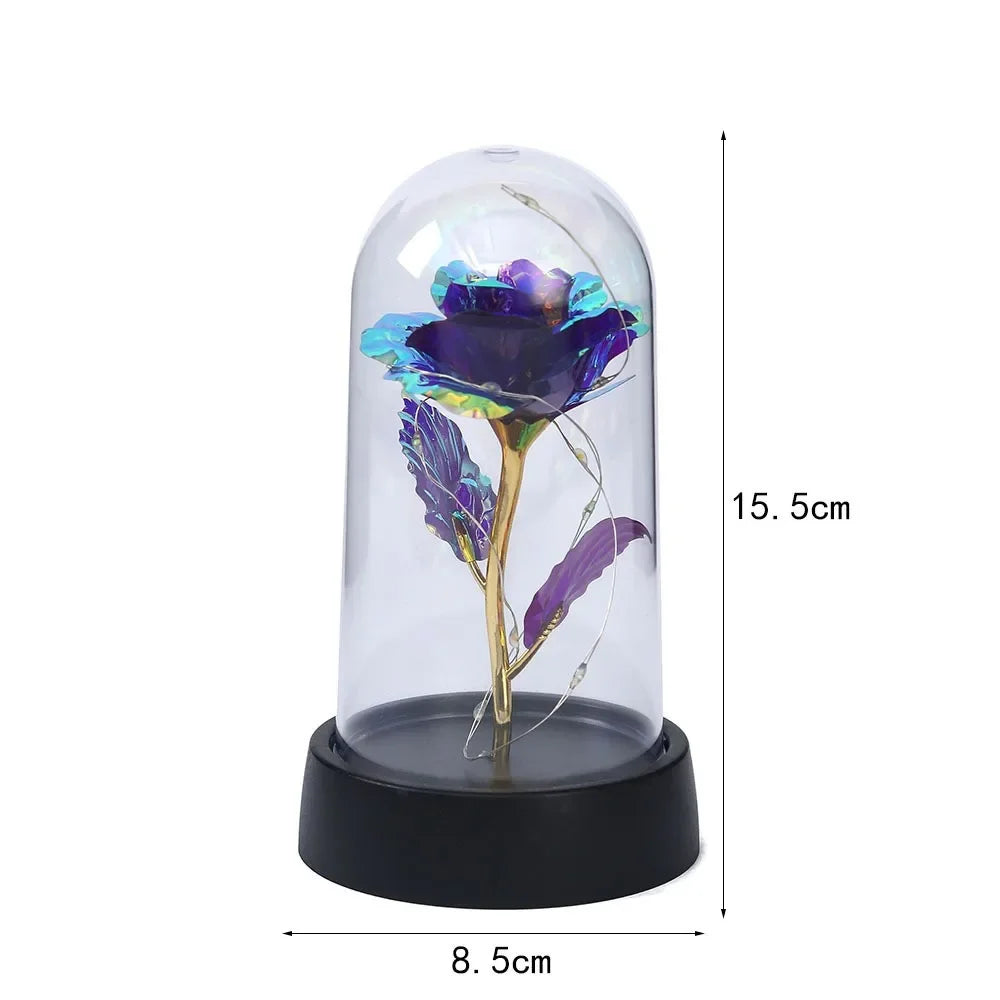Valentines Day Gift for Girlfriend Eternal Rose LED