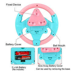 Simulate Driving a Car, Steering Wheel, Electric Toy
