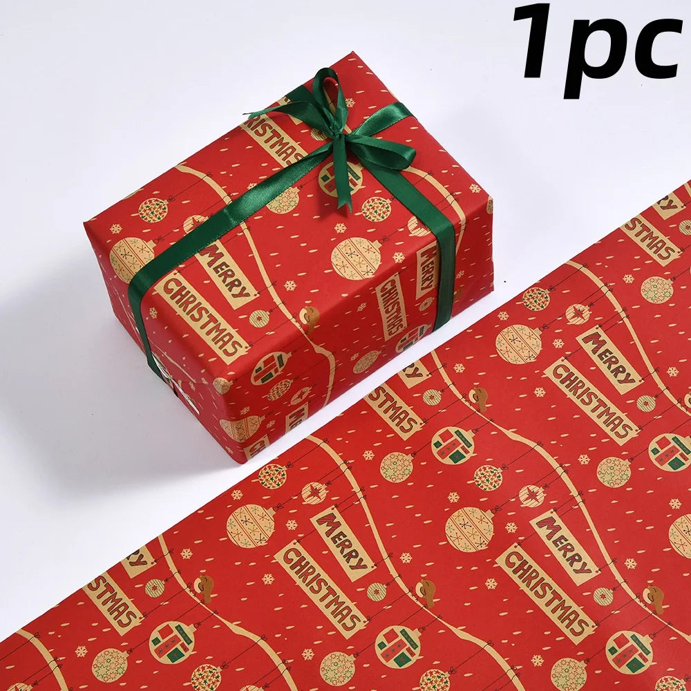 Christmas Gift Wrapping Papers DIY Craft Vintage