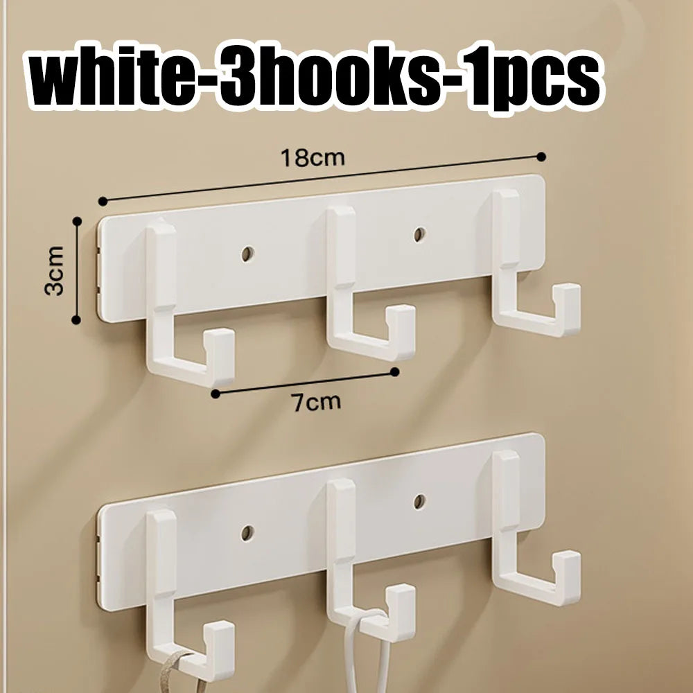Hook strong adhesive wall mounted towel bathroom wall
