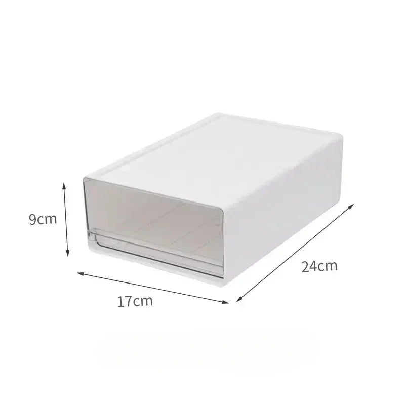 Desktop Storage Box Stacked Transparent High-capacity Organizer
