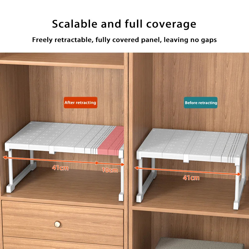 Adjustable Wardrobe Storage Shelves Bedroom Closet