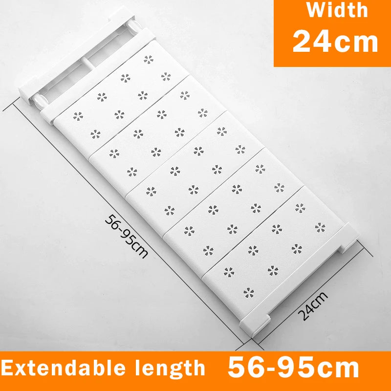 Adjustable Closet Organizer Storage Shelf Wall Mounted Kitchen
