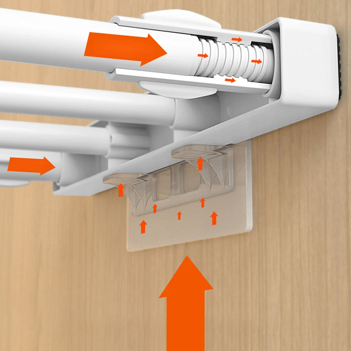 Adjustable Closet Shelf Kitchen Extendable Storage