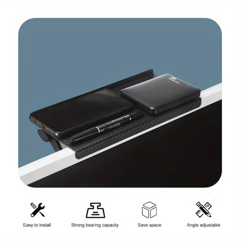 Adjustable Storage Rack At The Top Of The TV Screen