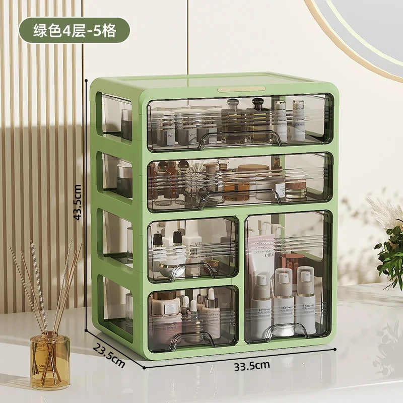 Cosmetics storage box, lipstick mask, compartment shelf