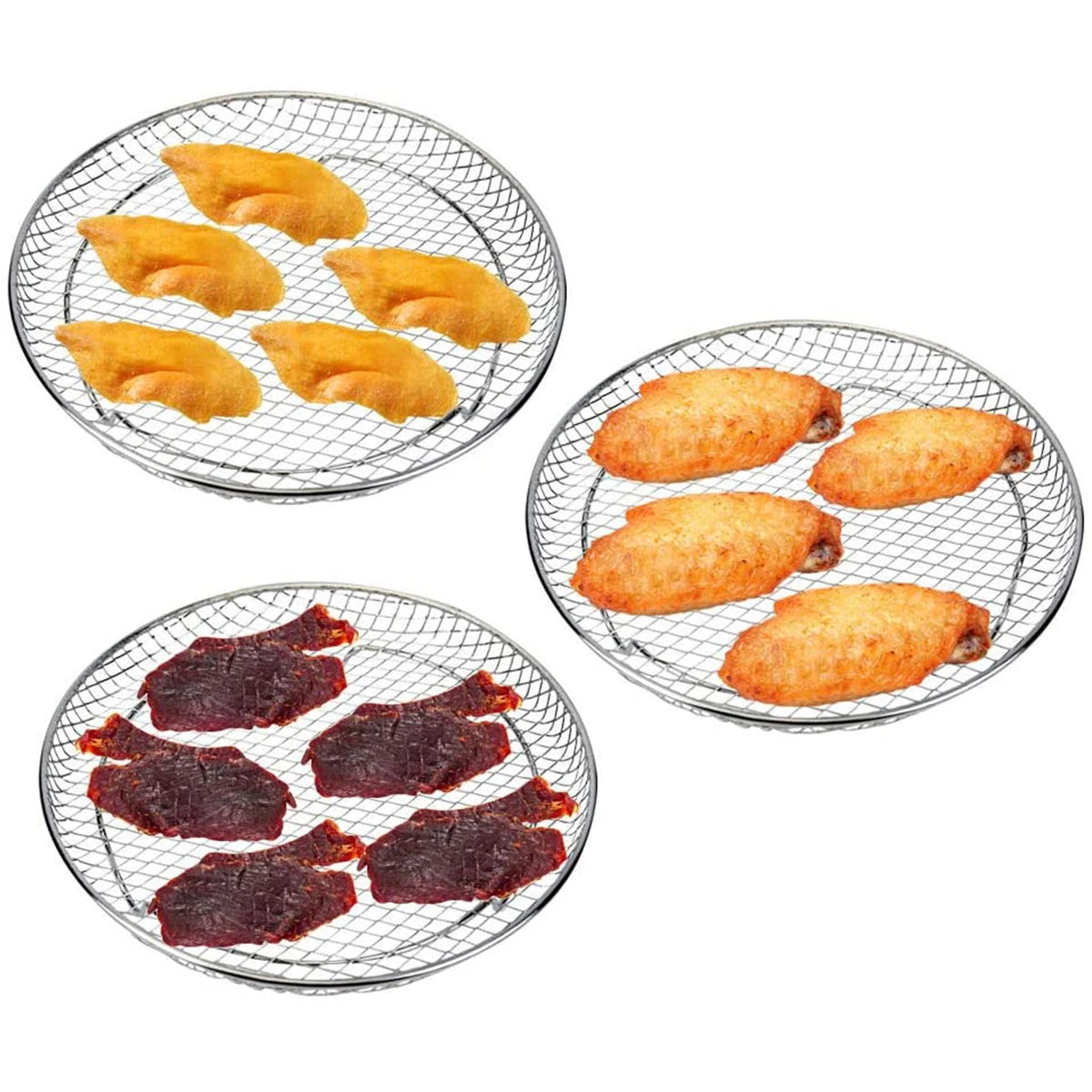 Air Fryer Rack Stainless Steel Steaming Racks Tray