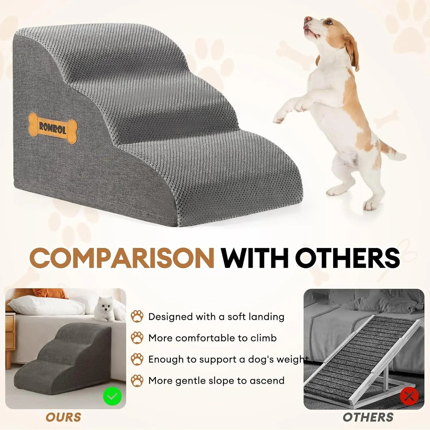 Pet Staircase Steps, Small Bunk Bed
